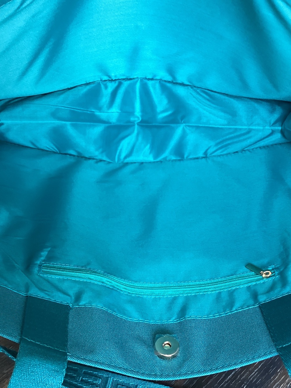 Effy Teal Royal Caribbean Cruise Exclusive Canvas Embroidered Logo Tote - Picture 6 of 12